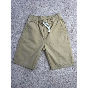 The Children's Place Boys Khaki Chino Shorts Tan Elastic Waist Size 14